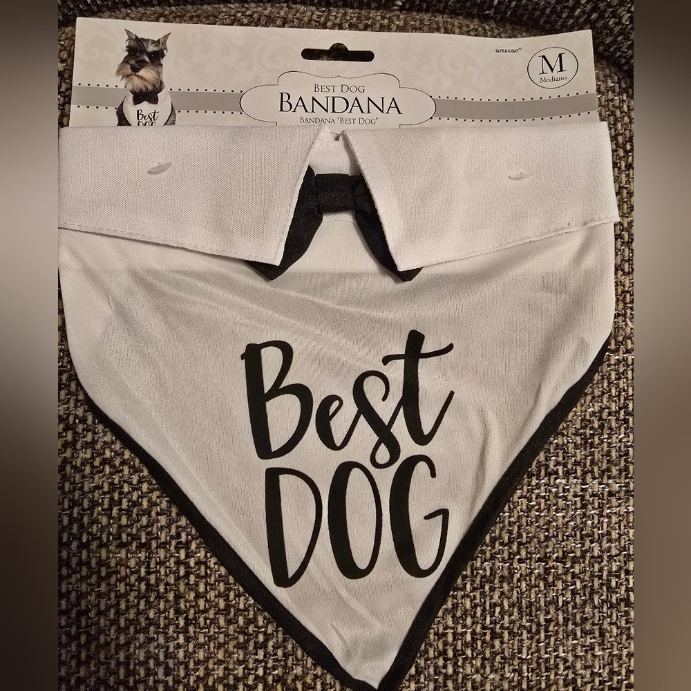 NWT BEST DOG MD pet wedding bandana
